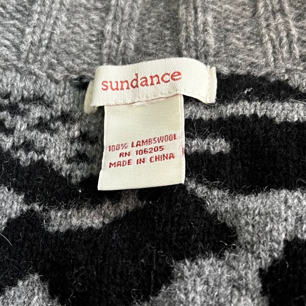 Sundance Lambswool Patchwork Long Button Cardigan… - image 2